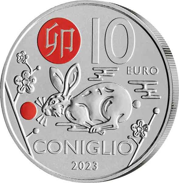 10 Euro San Marino Jahr des Hasen 2023