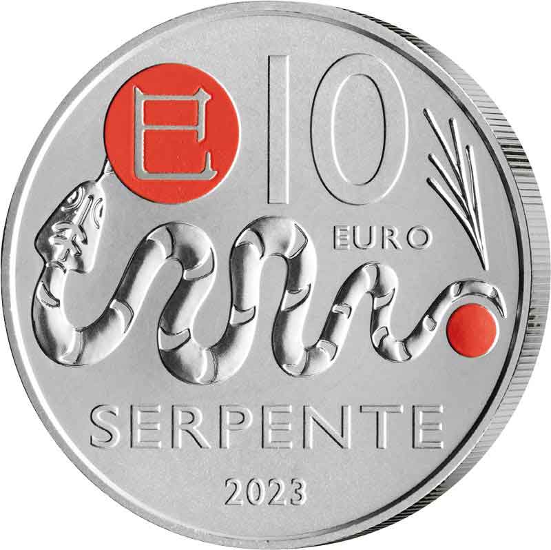 10 Euro San Marino Tierkreiszeichen Schlange 2023